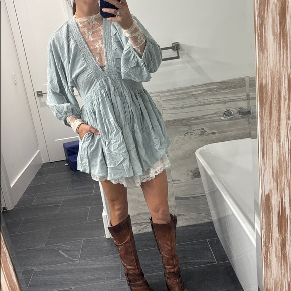 SOLD OUT NWT For The Moment Mini Dress: Skies - Picture 2 of 9